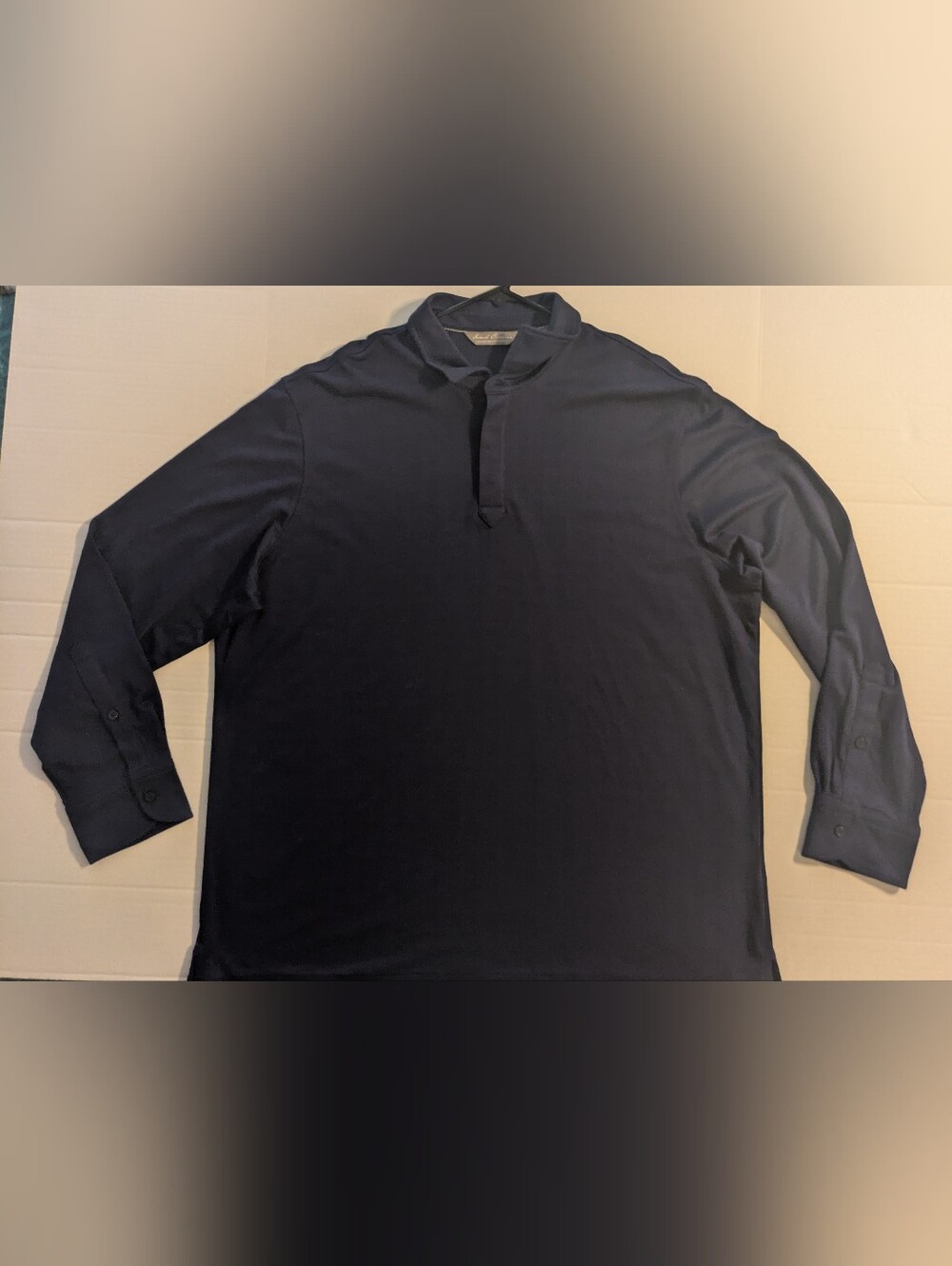 Daniel Cremieux Navy Long-Sleeve Polo